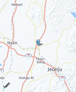 South Korea on map