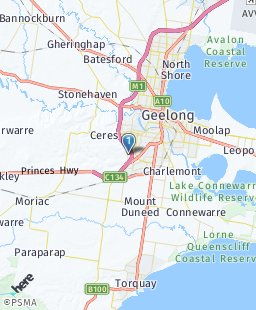 Australia on map