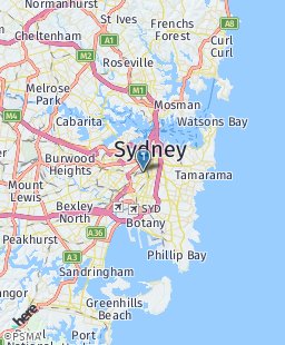 Australia on map