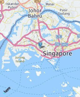 Singapore on map