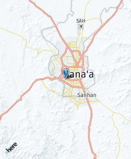 Yemen on map