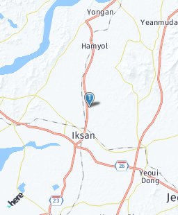 South Korea on map