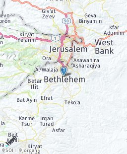 Palestine on map
