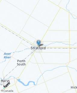 Canada on map