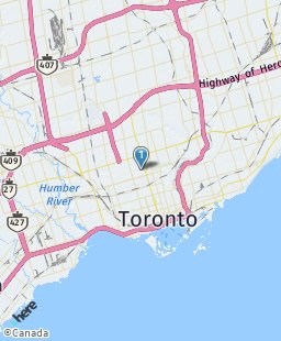 Canada on map