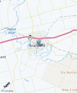 Canada on map
