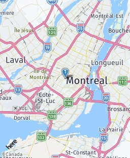 Canada on map