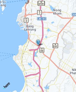 Thailand on map