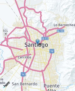 Chile on map