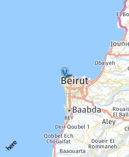 Lebanon on map