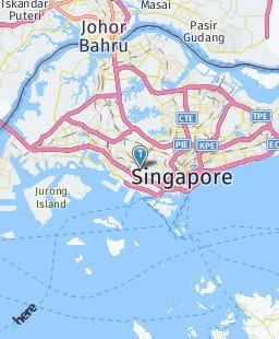 Singapore on map