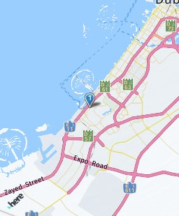 United Arab Emirates on map