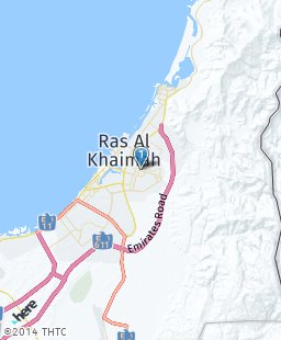 United Arab Emirates on map