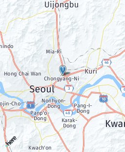 South Korea on map