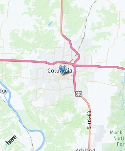 USA on map