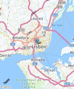 Portugal on map