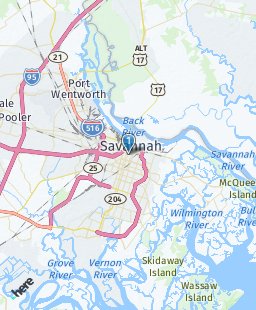 USA on map