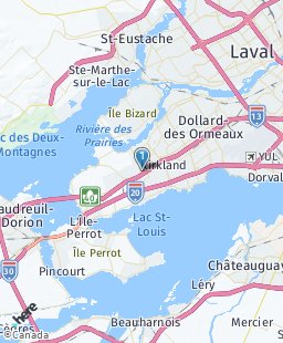 Canada on map