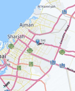 United Arab Emirates on map