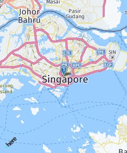 Singapore on map