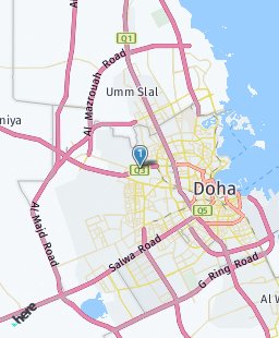 Qatar on map
