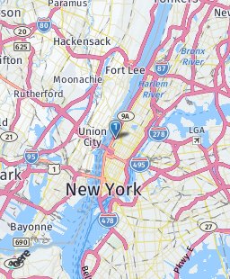 USA on map