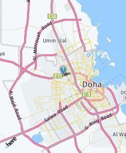Qatar on map