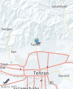 Iran on map