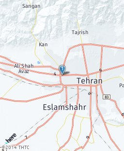 Iran on map