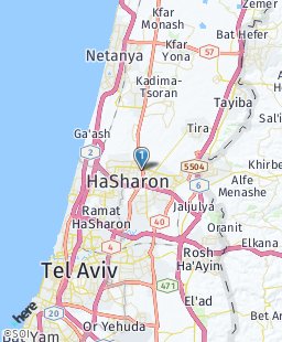 Israel on map