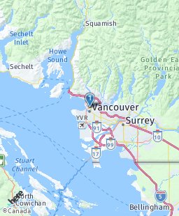 Canada on map