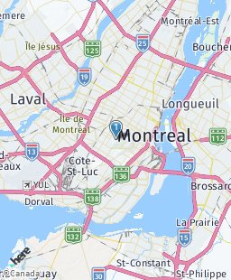 Canada on map