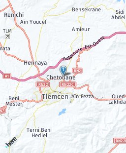 Algeria on map