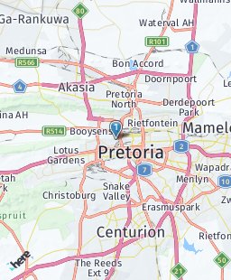 South Africa on map