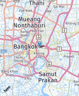 Thailand on map