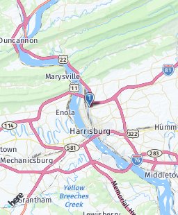 USA on map