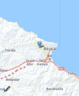 Algeria on map