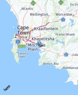 South Africa on map