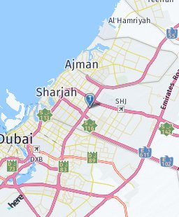 United Arab Emirates on map