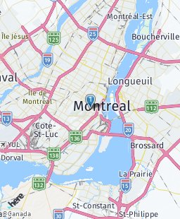 Canada on map