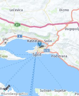 Croatia on map
