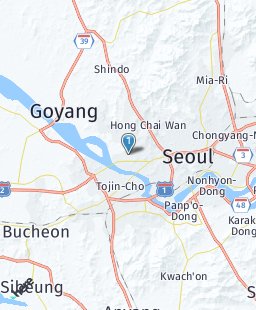 South Korea on map