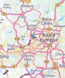 Malaysia on map