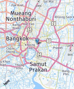 Thailand on map