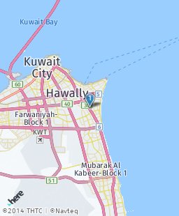Kuwait on map