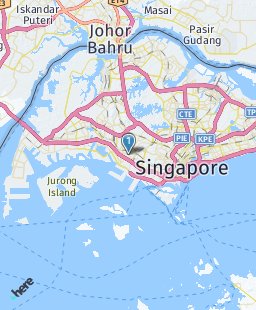 Singapore on map