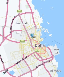 Qatar on map