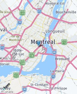 Canada on map