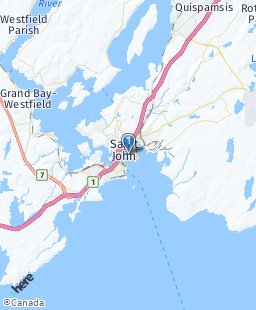 Canada on map