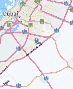 United Arab Emirates on map